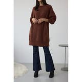 BRN | ラメシャギーニットワンピース | AZUL BY MOUSSY