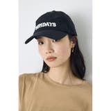 BLK | ナイロン刺繍ロゴキャップ | AZUL BY MOUSSY