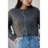C.GRY | シャギーボタンショートカーディガン | AZUL BY MOUSSY