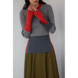 L/GRY1 | カラーブロッキングリブニット | AZUL BY MOUSSY