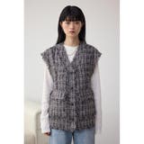 ツイードフリンジベスト | AZUL BY MOUSSY | 詳細画像15 