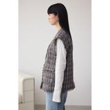 ツイードフリンジベスト | AZUL BY MOUSSY | 詳細画像16 