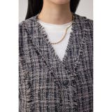 ツイードフリンジベスト | AZUL BY MOUSSY | 詳細画像18 