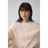 オープンショルダーケーブルニット | AZUL BY MOUSSY | 詳細画像2