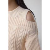 オープンショルダーケーブルニット | AZUL BY MOUSSY | 詳細画像9