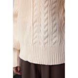 オープンショルダーケーブルニット | AZUL BY MOUSSY | 詳細画像11