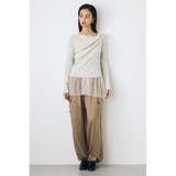 ドレープ長袖ニットトップス | AZUL BY MOUSSY | 詳細画像23