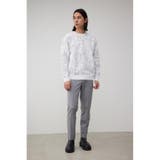 シルバー総柄ニットトップス | AZUL BY MOUSSY | 詳細画像3 
