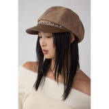 BEG | フェイクレザーチェーンキャスケット | AZUL BY MOUSSY