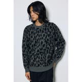 柄GRY5 | 総柄ニットトップス | AZUL BY MOUSSY