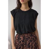 BLK | シアーワッフルノースリーブTシャツ | AZUL BY MOUSSY