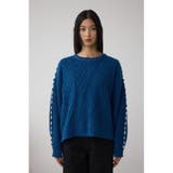 ステッチデザインケーブルニット | AZUL BY MOUSSY | 詳細画像31 
