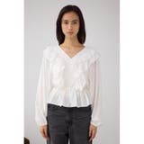 ラッフルショルダー長袖ブラウス | AZUL BY MOUSSY | 詳細画像13 