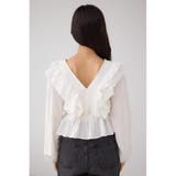 ラッフルショルダー長袖ブラウス | AZUL BY MOUSSY | 詳細画像14 