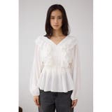 ラッフルショルダー長袖ブラウス | AZUL BY MOUSSY | 詳細画像5 