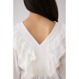 ラッフルショルダー長袖ブラウス | AZUL BY MOUSSY | 詳細画像9 