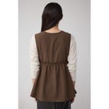 ジップペプラムサイドドロストベスト | AZUL BY MOUSSY | 詳細画像17 