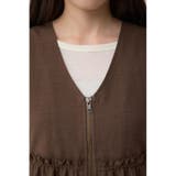 ジップペプラムサイドドロストベスト | AZUL BY MOUSSY | 詳細画像18 