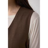 ジップペプラムサイドドロストベスト | AZUL BY MOUSSY | 詳細画像19 