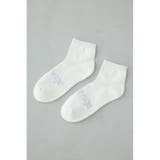 ジャガードロゴアングルソックス | AZUL BY MOUSSY | 詳細画像1 