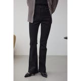 BLK | AZUL DENIM フレアデニムロング丈 | AZUL BY MOUSSY