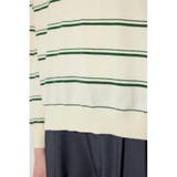 カシミヤミックスポロカラーボーダーニット | AZUL BY MOUSSY | 詳細画像14 