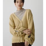 L/YEL1 | ARM DRAWSTRING CARDIGAN | AZUL BY MOUSSY