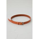 BRN | スクエアバックルレザーベルト | AZUL BY MOUSSY