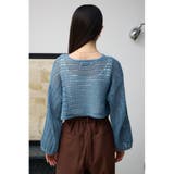 クロップドクロシェニットトップス | AZUL BY MOUSSY | 詳細画像28