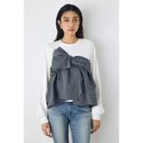 GRY | アシンメトリービスチェドッキングトップス | AZUL BY MOUSSY