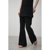 JACQUARD RIB FLARE PANTS | AZUL BY MOUSSY | 詳細画像2