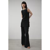 JACQUARD RIB FLARE PANTS | AZUL BY MOUSSY | 詳細画像4