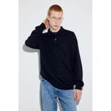 カシミヤミックスポロカラーニットトップス | AZUL BY MOUSSY | 詳細画像2