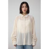 シアーコーデュロイ袖スリットボタンシャツ | AZUL BY MOUSSY | 詳細画像5 