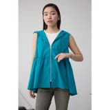 C/T撥水フード付ジップベスト | AZUL BY MOUSSY | 詳細画像24
