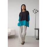 バイカラーワイドルーズニット | AZUL BY MOUSSY | 詳細画像14 