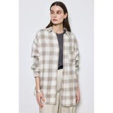 柄BEG5 | アーバンチェックオーバールーズシャツ | AZUL BY MOUSSY