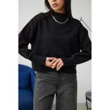 BLK | ハイネックアソートカラーニットプルオーバー | AZUL BY MOUSSY