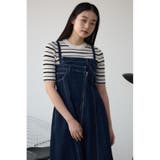 AZUL DENIM ダブルウエストキャミワンピース | AZUL BY MOUSSY | 詳細画像14
