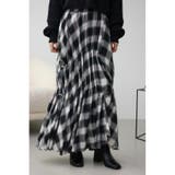 BLK | チェックボリュームスカート | AZUL BY MOUSSY