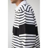 BIG BORDER RUGGER SHIRT | AZUL BY MOUSSY | 詳細画像8 