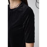 ベロア5分袖トップス | AZUL BY MOUSSY | 詳細画像19 