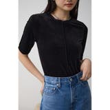 BLK | ベロア5分袖トップス | AZUL BY MOUSSY