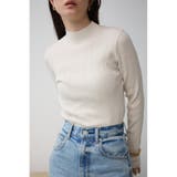 ランダムリブハイネックニットトップス | AZUL BY MOUSSY | 詳細画像1
