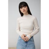 ランダムリブハイネックニットトップス | AZUL BY MOUSSY | 詳細画像3