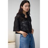 ハーフスリーブクロップドレースシャツ | AZUL BY MOUSSY | 詳細画像12