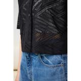 ハーフスリーブクロップドレースシャツ | AZUL BY MOUSSY | 詳細画像19