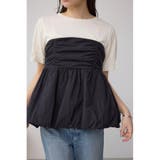 BLK | ペプラムバルーントップス | AZUL BY MOUSSY