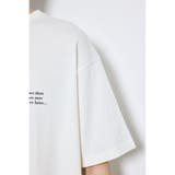 引き揃え天竺バックメッセージロゴTシャツ | AZUL BY MOUSSY | 詳細画像10 