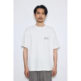 引き揃え天竺バックメッセージロゴTシャツ | AZUL BY MOUSSY | 詳細画像5 